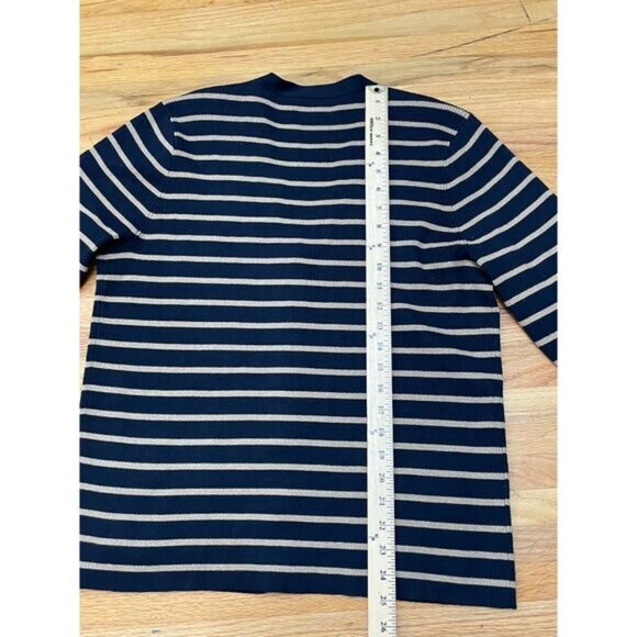 Lauren Ralph Lauren Women's Sweater Cardigan 2-Pcs Set Tank Top 2XL Blue Striped - Picture 8 of 13